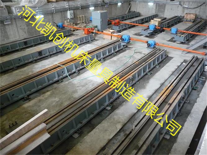 凱創(chuàng)技術個人在現場安裝大型鑄鐵地軌